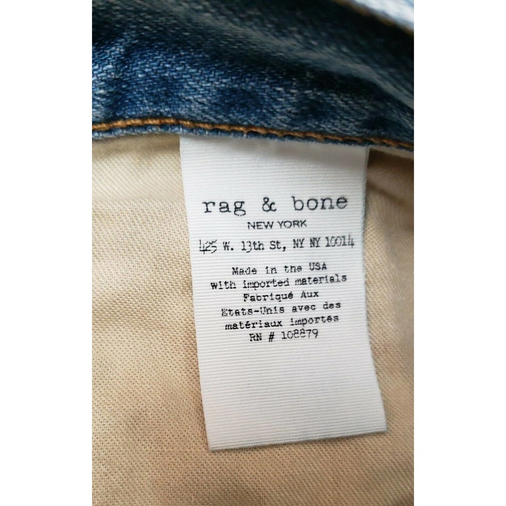 Rag & Bone Cut Off Jean Denim Shorts La Quinta Size 30 W 33 - Picture 8 of 9